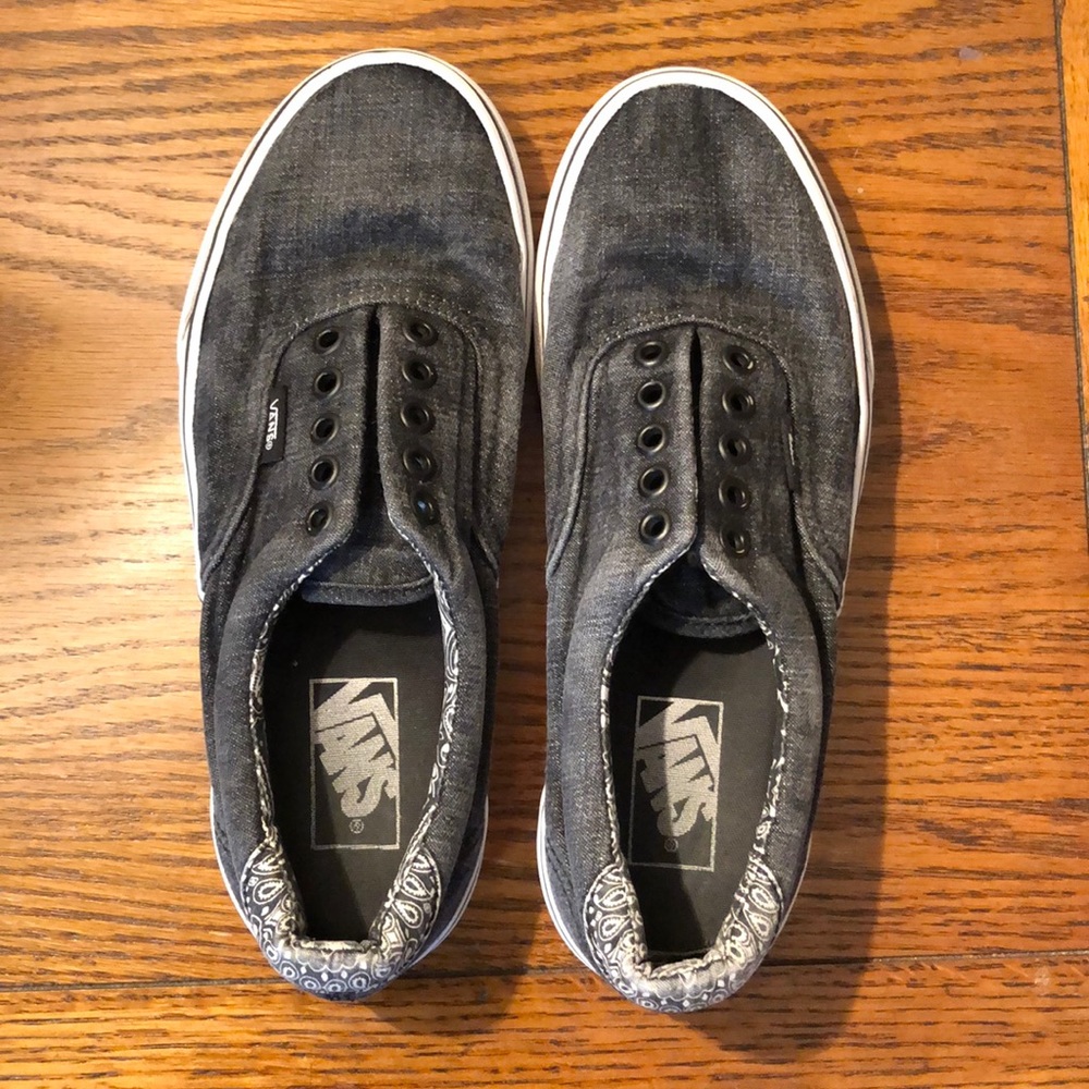 Grey Paisley Detail Vans